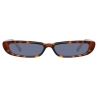 The Attico - Thea Angular Sunglasses in Tortoiseshell - Sunglasses - Official - The Attico Eyewear by Linda Farrow