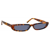 The Attico - Thea Angular Sunglasses in Tortoiseshell - Sunglasses - Official - The Attico Eyewear by Linda Farrow