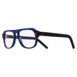 Cutler & Gross - 0822V3 Aviator Optical Glasses - Large - Classic Navy Blue - Luxury - Cutler & Gross Eyewear