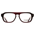Cutler & Gross - 1319 Aviator Optical Glasses - Bordeaux Red - Luxury - Cutler & Gross Eyewear