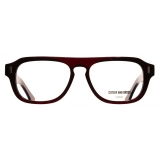 Cutler & Gross - 1319 Aviator Optical Glasses - Bordeaux Red - Luxury - Cutler & Gross Eyewear