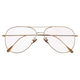 Cutler & Gross - 1266 Plated Aviator Optical Glasses - Palladium Plated - Luxury - Cutler & Gross Eyewear