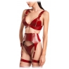 Belarex - Reggicalze Rome - Rosso Scuro - Reggicalze - Lingerie - Luxury Exclusive Collection