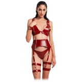 Belarex - Reggicalze Rome - Rosso Scuro - Reggicalze - Lingerie - Luxury Exclusive Collection