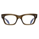 Cutler & Gross - 1391 Rectangle Optical Glasses - Olive - Luxury - Cutler & Gross Eyewear