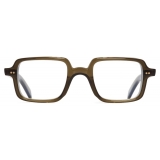 Cutler & Gross - GR02 Rectangle Optical Glasses - Olive - Luxury - Cutler & Gross Eyewear