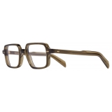 Cutler & Gross - GR02 Rectangle Optical Glasses - Olive - Luxury - Cutler & Gross Eyewear