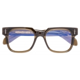 Cutler & Gross - The Great Frog Lucky Diamond II Rectangle Optical Glasses - Olive - Luxury - Cutler & Gross Eyewear