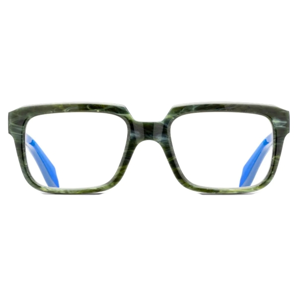 Cutler & Gross - 9289 Rectangle Optical Glasses - Emerald Marble on Ink ...