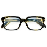 Cutler & Gross - 9289 Rectangle Optical Glasses - Striped Green Havana - Luxury - Cutler & Gross Eyewear