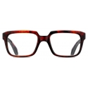 Cutler & Gross - 9289 Rectangle Optical Glasses - Red Havana - Luxury - Cutler & Gross Eyewear