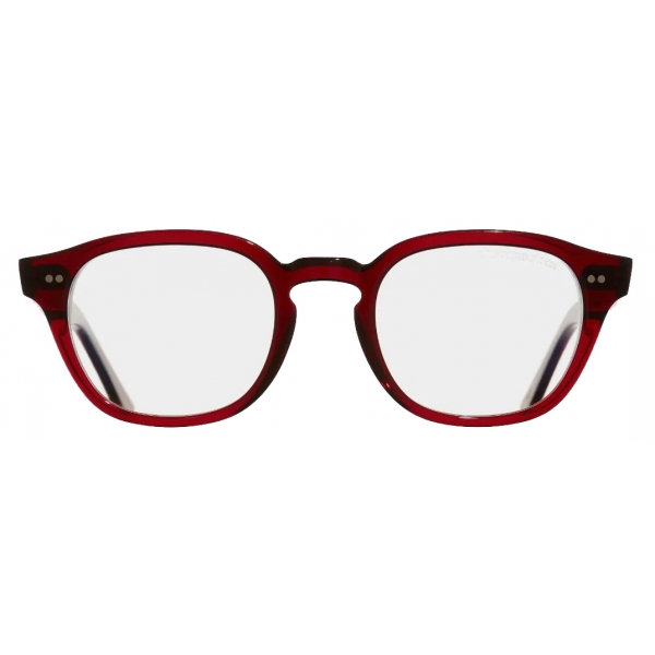 Cutler & Gross - 1380 Blue Light Filter Rectangle Optical Glasses - Burgundy - Luxury - Cutler & Gross Eyewear