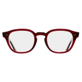 Cutler & Gross - 1380 Blue Light Filter Rectangle Optical Glasses - Burgundy - Luxury - Cutler & Gross Eyewear