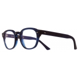 Cutler & Gross - 1380 Blue Light Filter Rectangle Optical Glasses - Classic Navy Blue - Luxury - Cutler & Gross Eyewear