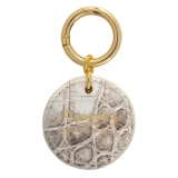 Avvenice - Crocodile Pendant - Himalaya - Keychain - Handmade in Italy - Exclusive Luxury Collection