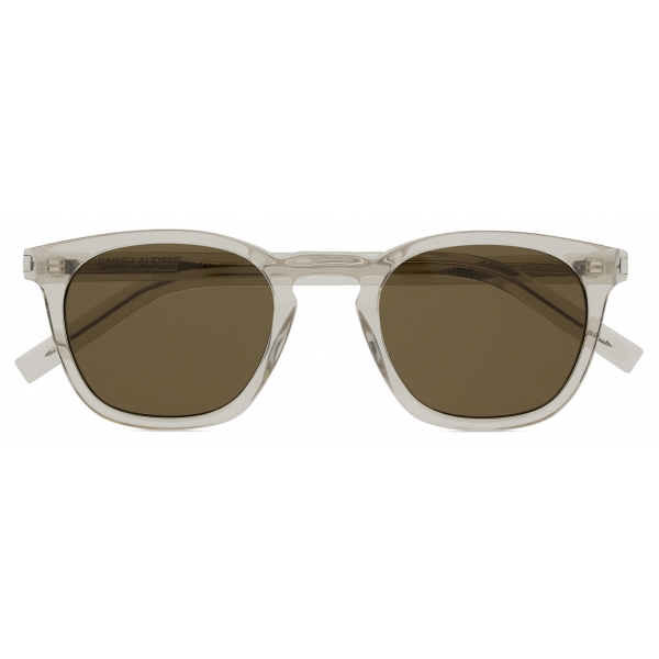 Yves Saint Laurent - Occhiali da Sole SL 28 - Sabbia Trasparente Marrone - Saint Laurent Eyewear