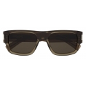 Yves Saint Laurent - SL 659 - Transparent Taupe Silver Grey - Sunglasses - Saint Laurent Eyewear
