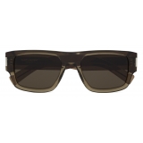 Yves Saint Laurent - Occhiali da Sole SL 659 - Sabbia Trasparente Argento Marrone - Saint Laurent Eyewear