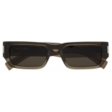 Yves Saint Laurent - SL 660 - Transparent Taupe Silver Grey - Sunglasses - Saint Laurent Eyewear