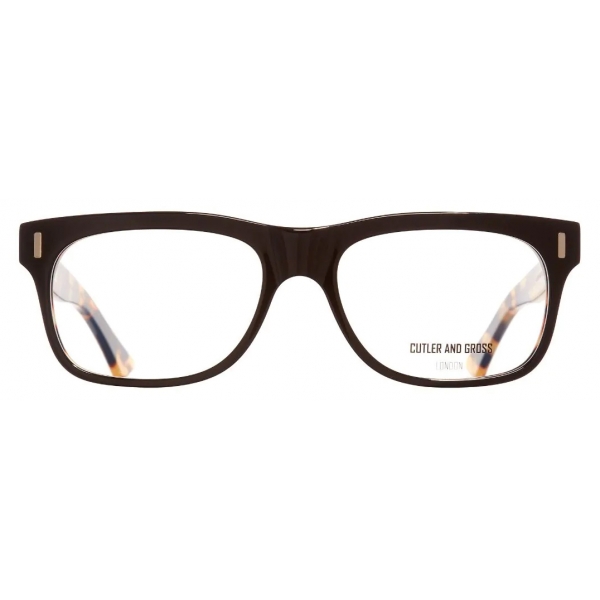 Cutler & Gross - 1362 Rectangle Optical Glasses - Black on Camo - Luxury - Cutler & Gross Eyewear