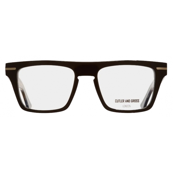 Cutler & Gross - 1357 D-Frame Optical Glasses - Black Taxi - Luxury - Cutler & Gross Eyewear