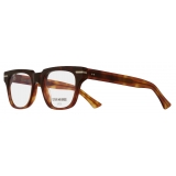 Cutler & Gross - 1355 D-Frame Optical Glasses - Whiskey - Luxury - Cutler & Gross Eyewear