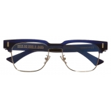 Cutler & Gross - 1332 Browline Optical Glasses - Classic Navy Blue - Luxury - Cutler & Gross Eyewear