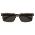 Yves Saint Laurent - Occhiali da Sole SL 662 - Tortora Trasparente Argento Grigio - Saint Laurent Eyewear