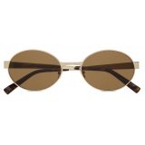 Yves Saint Laurent - Occhiali da Sole SL 692 - Oro Chiaro Marrone - Saint Laurent Eyewear