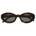 Yves Saint Laurent - SL M136 - Medium Havana Light Gold Green - Sunglasses - Saint Laurent Eyewear