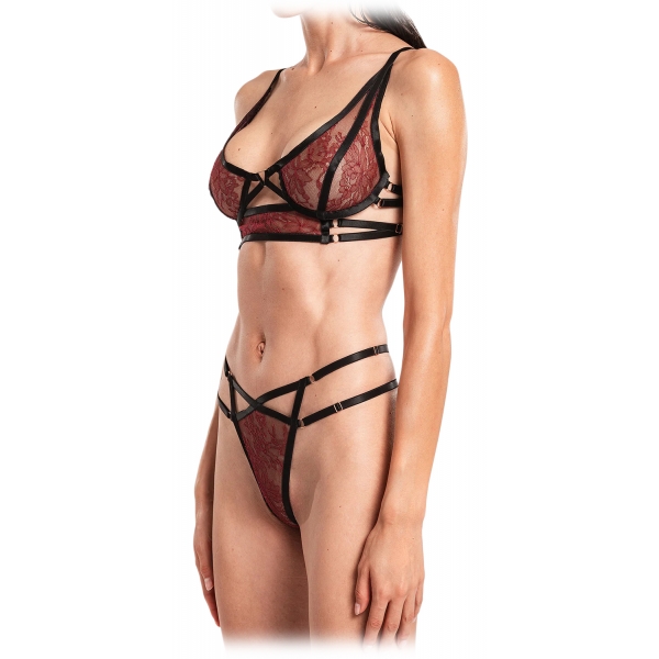 Belarex - Perizoma Buenos Aires - Rosso Scuro - Perizoma - Lingerie - Luxury Exclusive Collection