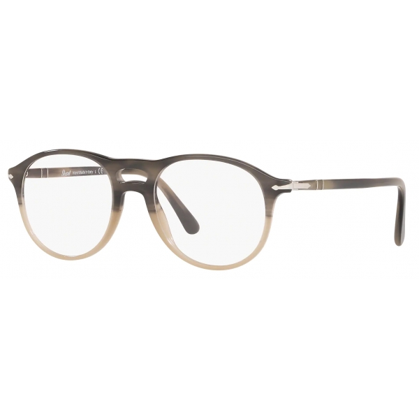 Persol - PO3202V - Beige Striato Marrone - Occhiali da Vista - Persol Eyewear