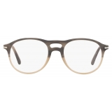 Persol - PO3202V - Beige Striato Marrone - Occhiali da Vista - Persol Eyewear