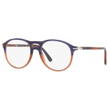 Persol - PO3202V - Arancione Striato Blu - Occhiali da Vista - Persol Eyewear