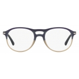 Persol - PO3202V - Beige Striato Verde - Occhiali da Vista - Persol Eyewear