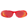 Balenciaga - Occhiali da Sole Reverse Xpander Rectangle - Rosso - Occhiali da Sole - Balenciaga Eyewear