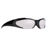 Balenciaga - Reverse Xpander Rectangle Sunglasses - Black - Sunglasses - Balenciaga Eyewear