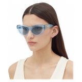 Bottega Veneta - Bombe Cat Eye Sunglasses - Light Blue - Sunglasses - Bottega Veneta Eyewear