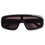 Bottega Veneta - Bombe Shield Sunglasses - Black Grey - Sunglasses - Bottega Veneta Eyewear