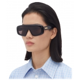 Bottega Veneta - Occhiali da Sole Bombe a Mascherina - Nero Grigio - Occhiali da Sole - Bottega Veneta Eyewear