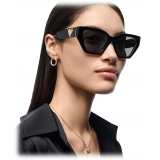 Tiffany & Co. - Occhiale da Sole Cat Eye - Nero Grigio - Collezione Tiffany T - Tiffany & Co. Eyewear