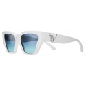 Tiffany & Co. - Occhiale da Sole Cat Eye - Bianco Tiffany Blue® - Collezione Tiffany T - Tiffany & Co. Eyewear