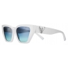 Tiffany & Co. - Occhiale da Sole Cat Eye - Bianco Tiffany Blue® - Collezione Tiffany T - Tiffany & Co. Eyewear