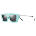 Tiffany & Co. - Occhiale da Sole Rettangolare - Tiffany Blue® Grigio Scuro - Collezione Tiffany T - Tiffany & Co. Eyewear