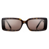 Tiffany & Co. - Occhiale da Sole Rettangolare - Tartaruga Oro Marrone - Collezione Tiffany T - Tiffany & Co. Eyewear