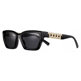 Tiffany & Co. - Rectangular Sunglasses - Black Dark Grey - Tiffany T Collection - Tiffany & Co. Eyewear