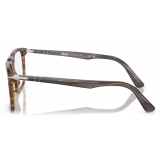 Persol - PO3277V - Striped Grey Gradient Brown - Optical Glasses - Persol Eyewear