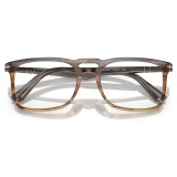 Persol - PO3277V - Striped Grey Gradient Brown - Optical Glasses - Persol Eyewear