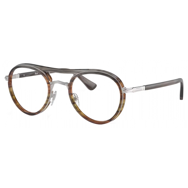 Persol - PO2485V - Striped Grey - Optical Glasses - Persol Eyewear