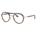 Persol - PO2485V - Striped Grey - Optical Glasses - Persol Eyewear